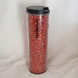 Vintage Starbucks Red Glitter tumbler